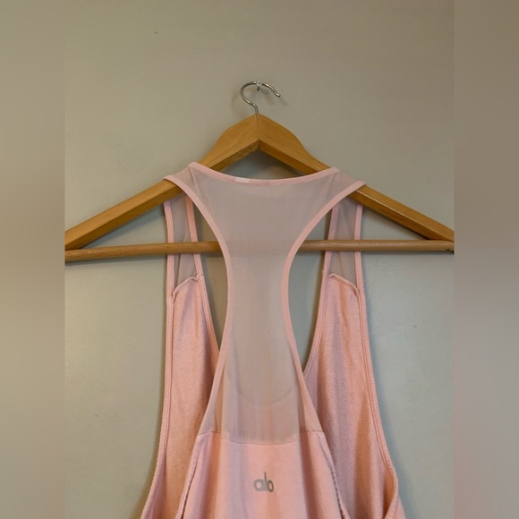 Alo yoga romper jumpsuit knit & sheer fabrics pink - Picture 9 of 9